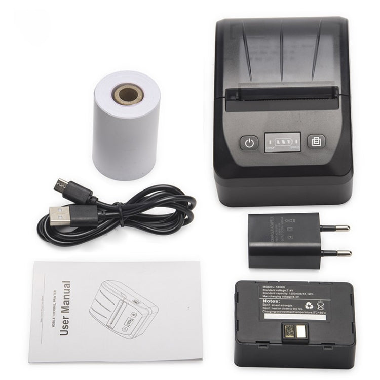 BT-581 58mm USB-C/Type-C + Bluetooth Portable Thermal Printer(US Plug) - Printer by PMC TechLife | Online Shopping South Africa | PMC TechLife | Buy Now Pay Later Mobicred