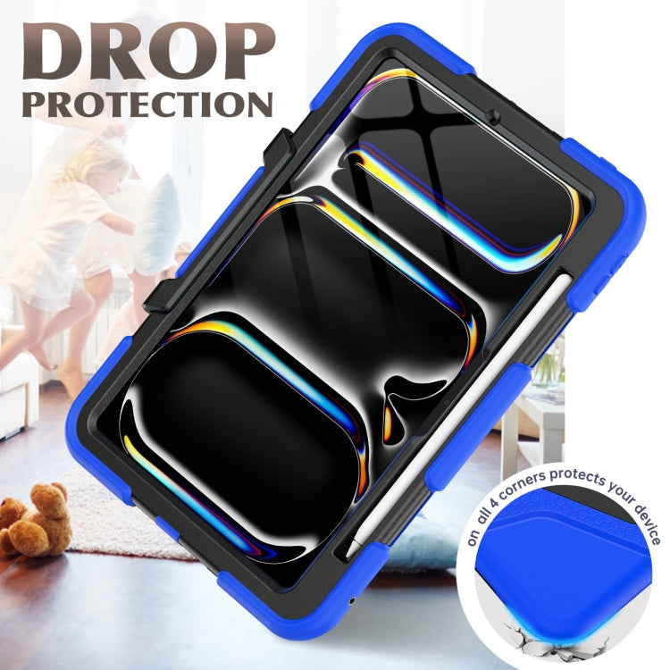 For iPad Pro 11 2024 Colorful Silicone Heavy Duty Hybrid PC Tablet Case(Dark Blue) - iPad Pro 11 2024 Cases by PMC TechLife | Online Shopping South Africa | PMC TechLife | Buy Now Pay Later Mobicred
