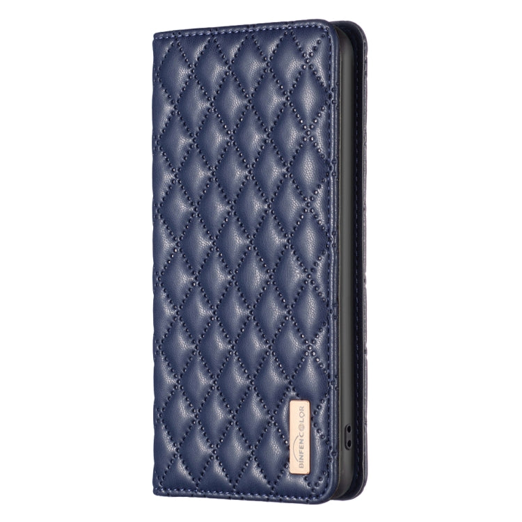 For Samsung Galaxy S25+ 5G Diamond Lattice Magnetic Leather Flip Phone Case(Blue) - Galaxy S25+ 5G Cases by PMC Jewellery | Online Shopping South Africa | PMC Jewellery | Buy Now Pay Later Mobicred