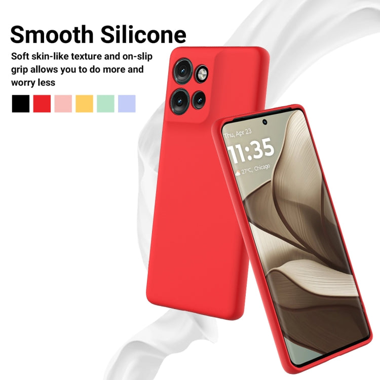 For Motorola Edge 50 Neo / Moto S50 Solid Color Liquid Silicone Dropproof Full Coverage Phone Case(Red) - free shipping - PMC TechLife - Order now!