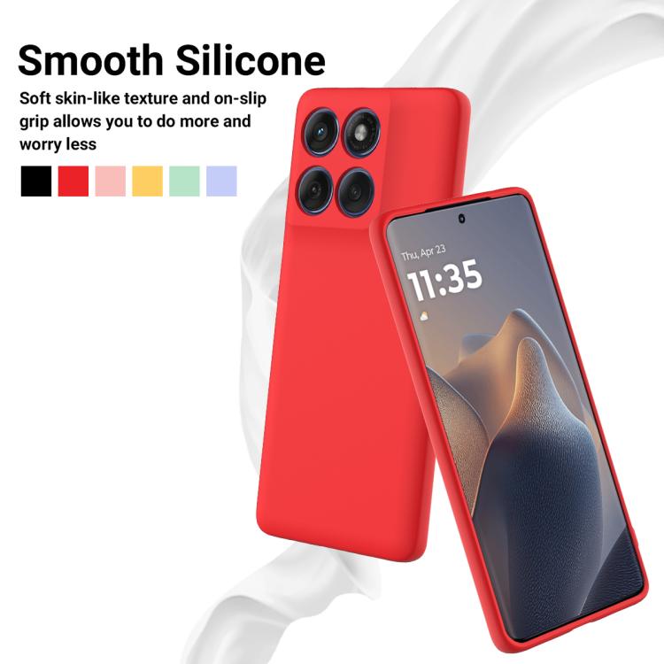 For Motorola Edge 60 Fusion / Edge 60 Solid Color Liquid Silicone Dropproof Full Coverage Phone Case(Red) - free shipping - PMC TechLife - Order now!