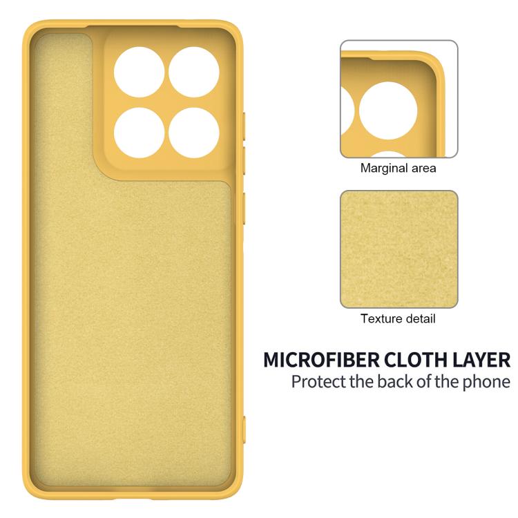 For Motorola Edge 60 Pro Solid Color Liquid Silicone Dropproof Full Coverage Phone Case(Yellow) - free shipping - PMC TechLife - Order now!