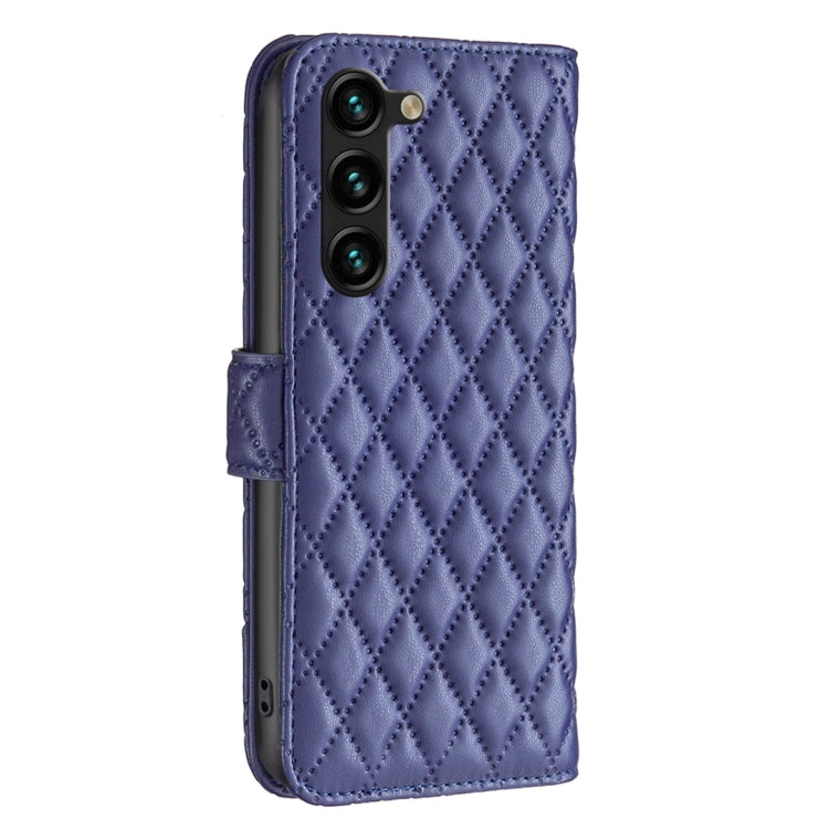 For Samsung Galaxy S25+ 5G Diamond Lattice Wallet Flip Leather Phone Case(Blue) - Galaxy S25+ 5G Cases by PMC Jewellery | Online Shopping South Africa | PMC Jewellery | Buy Now Pay Later Mobicred