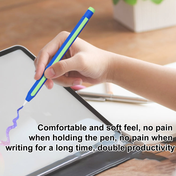 For Apple Pencil 2 / Pencil Pro Colorful Pencil Style Stylus Silicone Protective Case(Red White) - Pencil Accessories by PMC Jewellery | Online Shopping South Africa | PMC Jewellery | Buy Now Pay Later Mobicred