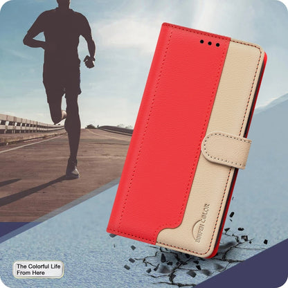 For Google Pixel 9 Color Matching RFID Anti-theft Leather Phone Case(Red) - Google Cases by PMC Jewellery | Online Shopping South Africa | PMC Jewellery | Buy Now Pay Later Mobicred