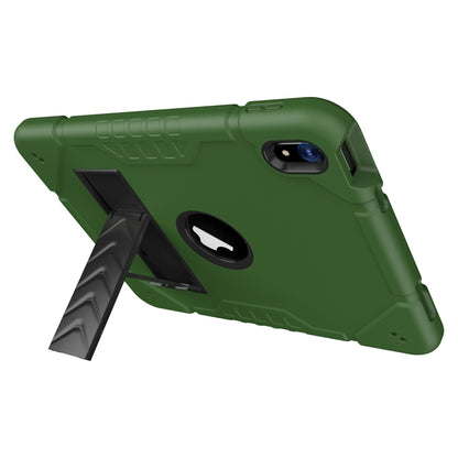 For iPad Air 11 2024 Armor Holder Silicone Hybrid PC Tablet Case(Army Green Black) - iPad Air 11 2024 Cases by PMC Jewellery | Online Shopping South Africa | PMC Jewellery | Buy Now Pay Later Mobicred