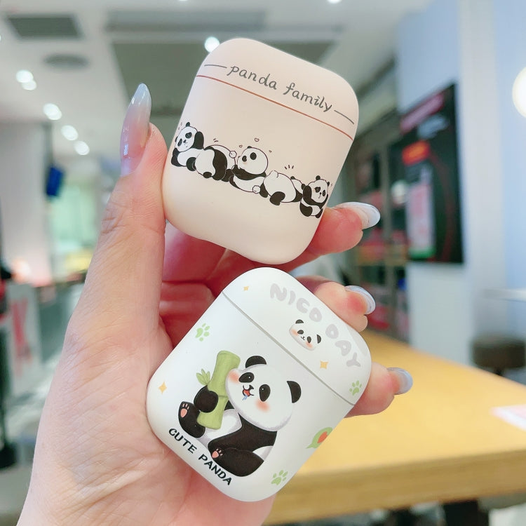 For AirPods Pro 2 Panda Pattern Earbuds Box Frosted TPU Case(Cute Panda) - For AirPods Pro 2 by PMC Jewellery | Online Shopping South Africa | PMC Jewellery | Buy Now Pay Later Mobicred