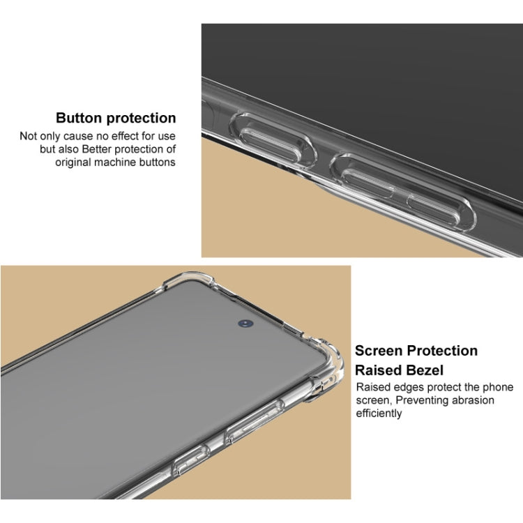 For iPhone 16e imak Shockproof Airbag TPU Phone Case(Transparent) - iPhone 16e Cases by imak | Online Shopping South Africa | PMC TechLife | Buy Now Pay Later Mobicred