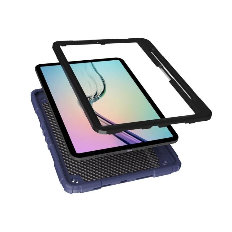 For iPad Pro 11 2024 Spider Turntable Handle Stress Relief Tablet Case(Navy Blue Black) - iPad Pro 11 2024 Cases by PMC TechLife | Online Shopping South Africa | PMC TechLife | Buy Now Pay Later Mobicred