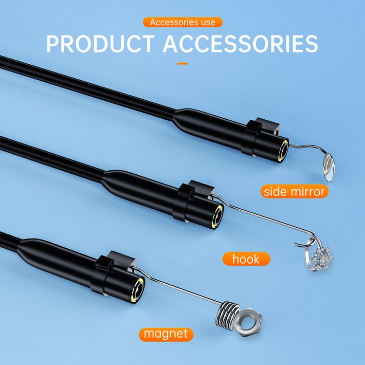 AN112 2 in 1 USB-C / Type-C + 8 Pin Interface 5.5mm HD Industry Endoscope, Length:2m Hard Tube -  by PMC TechLife | Online Shopping South Africa | PMC TechLife | Buy Now Pay Later Mobicred