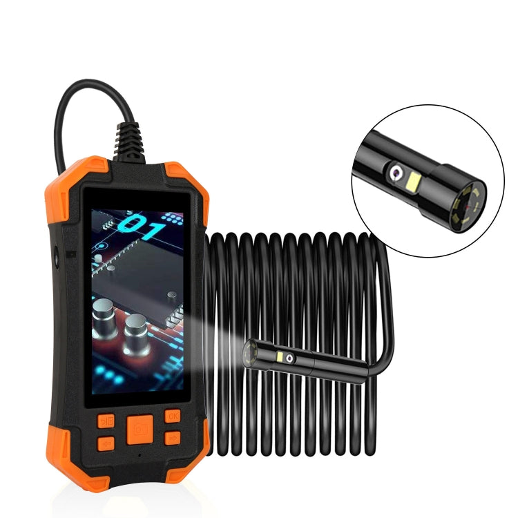 T20 4.3 inch IPS Screen 5.5mm Dual Camera IP67 Waterproof Hard Cable Digital Endoscope, Length:3.5m(Black Orange) -  by PMC TechLife | Online Shopping South Africa | PMC TechLife | Buy Now Pay Later Mobicred