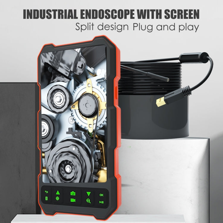 T21 4.5 inch IPS Color Screen 5.5mm Single Camera Split Hard Cable Industrial Endoscope, Length:5m(Black Red) -  by PMC TechLife | Online Shopping South Africa | PMC TechLife | Buy Now Pay Later Mobicred