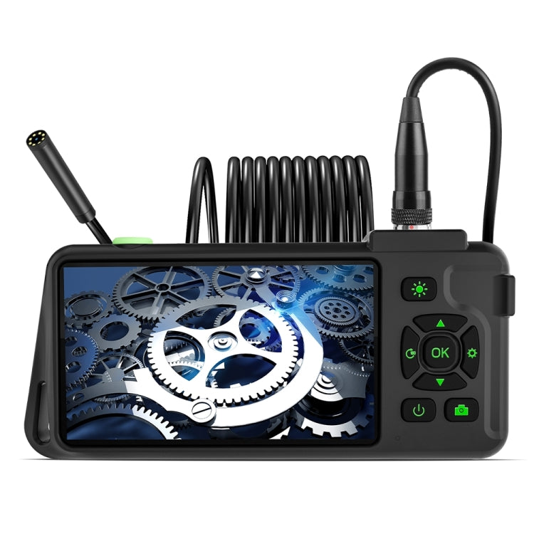 T22 4.5 inch IPS Color Screen 8mm Single Camera Hard Cable Industrial Endoscope, Length:5m(Black Orange) -  by PMC TechLife | Online Shopping South Africa | PMC TechLife | Buy Now Pay Later Mobicred