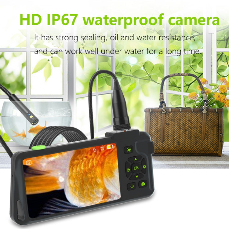 T22 4.5 inch IPS Color Screen 8mm Single Camera Hard Cable Industrial Endoscope, Length:1m(Black Orange) - free shipping - PMC TechLife - Order now!