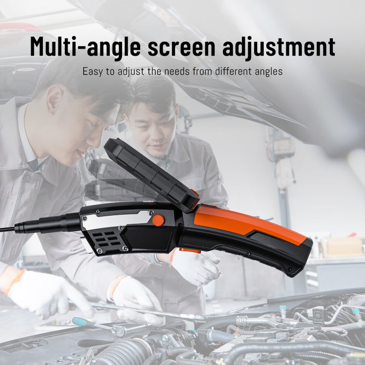 T27 5 inch IPS Color Screen 8mm Single Camera Handheld Hard Cable HD Industrial Endoscope, Length:5m(Orange Black) -  by PMC TechLife | Online Shopping South Africa | PMC TechLife | Buy Now Pay Later Mobicred