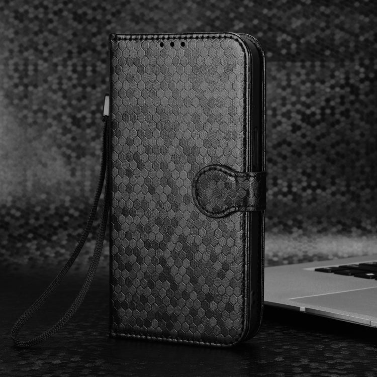 For Blackview Shark 8 Honeycomb Dot Texture Leather Phone Case(Black) - More Brand by PMC TechLife | Online Shopping South Africa | PMC TechLife | Buy Now Pay Later Mobicred