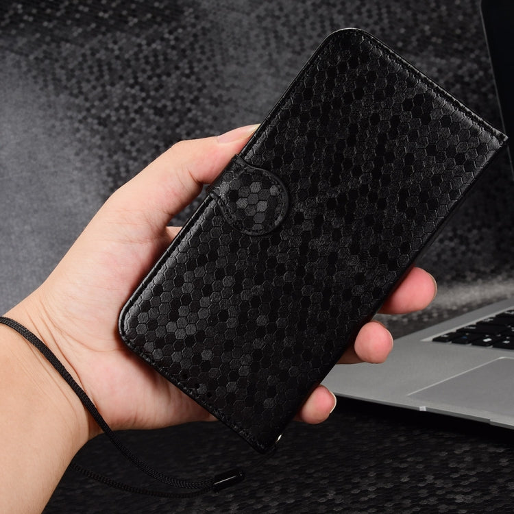 For Blackview Wave 6C Honeycomb Dot Texture Leather Phone Case(Black) - More Brand by PMC Jewellery | Online Shopping South Africa | PMC Jewellery | Buy Now Pay Later Mobicred