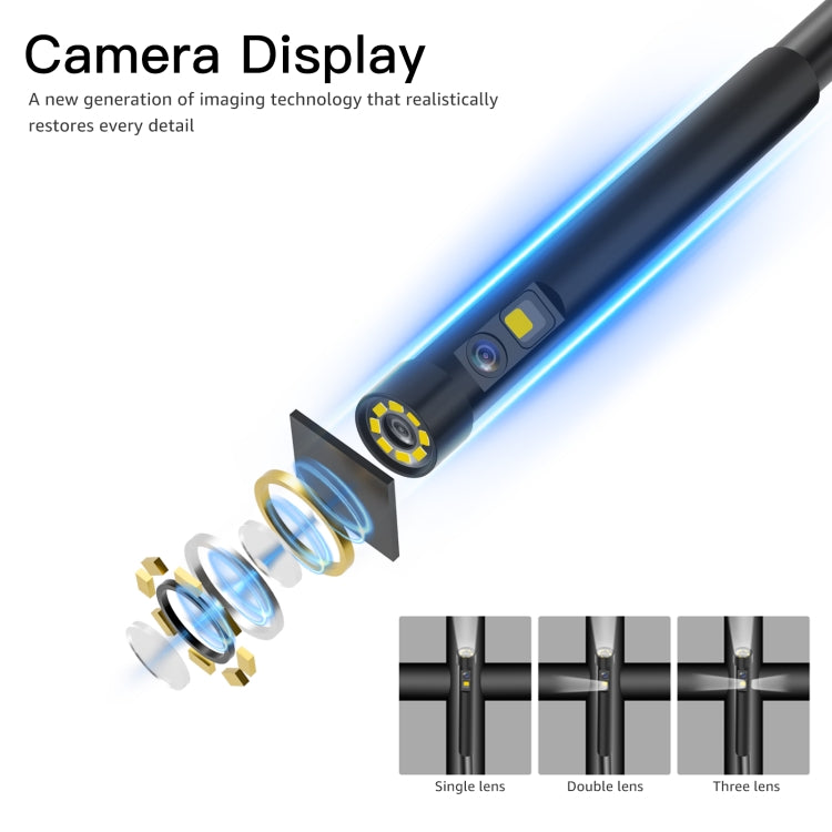 T29 5 inch IPS Screen 7.9mm Triple Lens IP67 Waterproof Industrial Endoscope With Bracket, Length:2m -  by PMC TechLife | Online Shopping South Africa | PMC TechLife | Buy Now Pay Later Mobicred