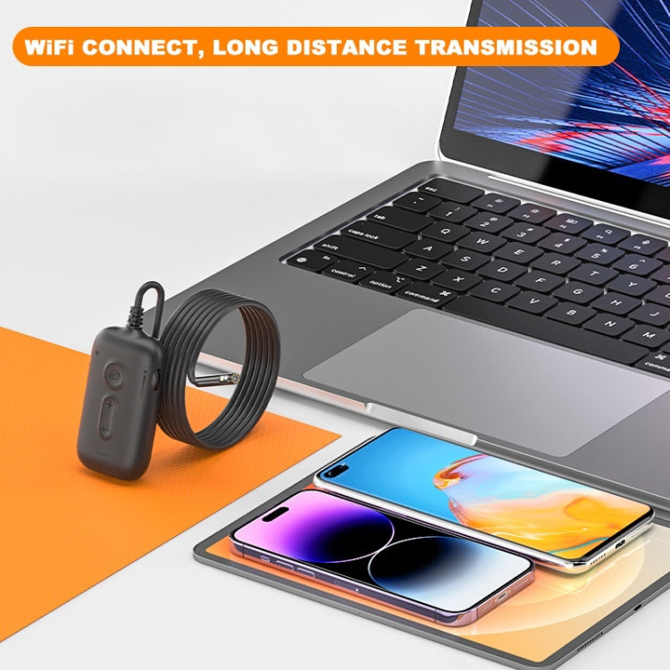 Y15 5.5mm Single Camera WiFi Connected Hard Cable HD Industrial Endoscope, Length:5m(Black) -  by PMC TechLife | Online Shopping South Africa | PMC TechLife | Buy Now Pay Later Mobicred