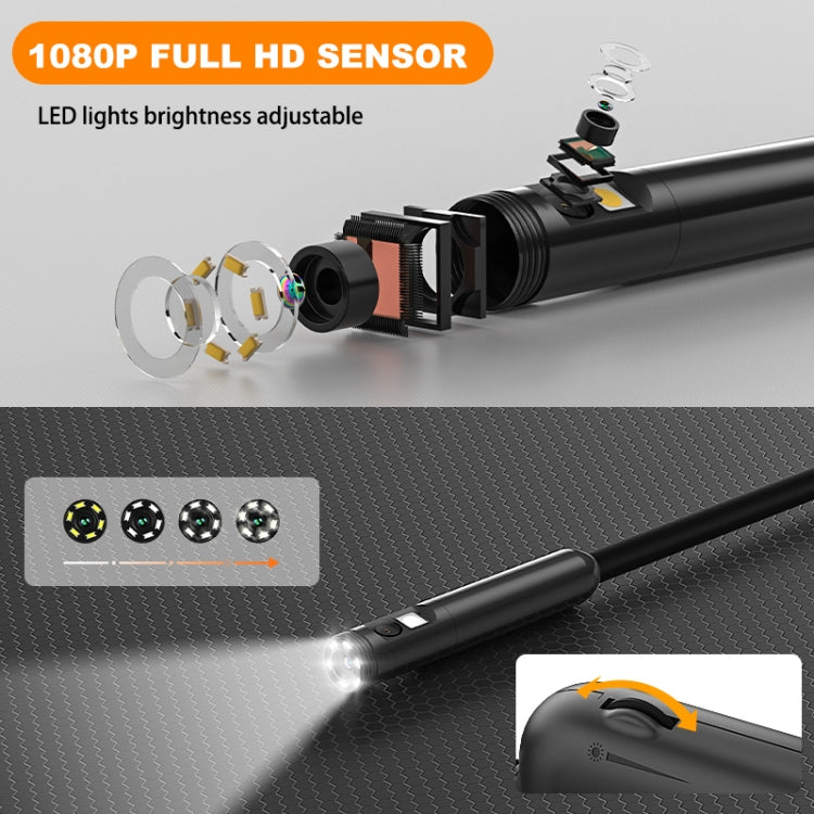 Y15 5.5mm Single Camera WiFi Connected Hard Cable HD Industrial Endoscope, Length:5m(Black) -  by PMC TechLife | Online Shopping South Africa | PMC TechLife | Buy Now Pay Later Mobicred