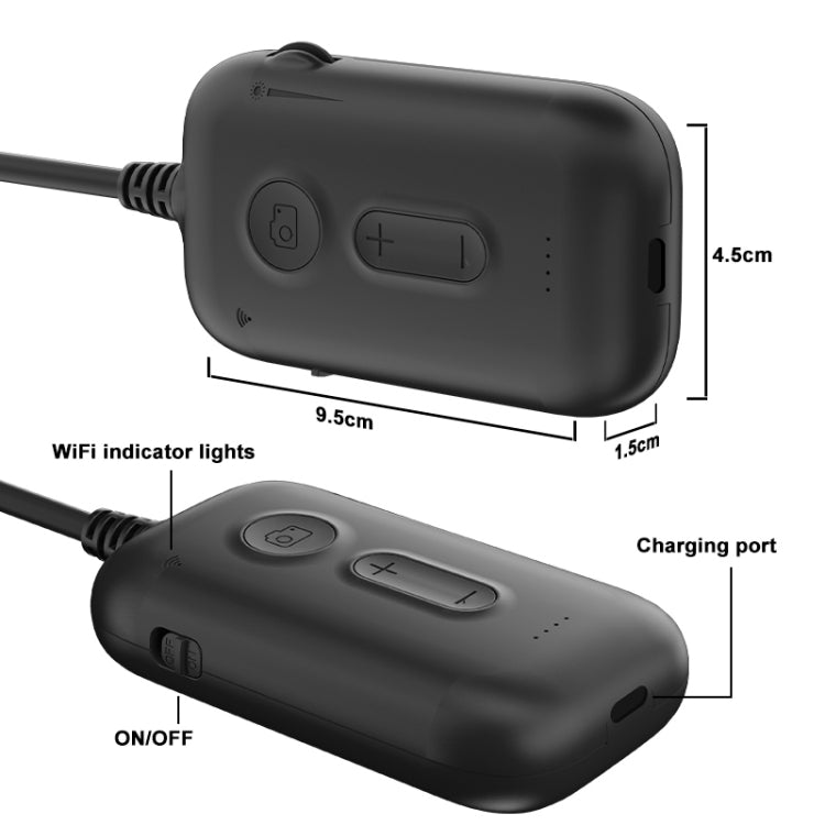 Y15 3.9mm Single Camera WiFi Connected Hard Cable HD Industrial Endoscope, Length:2m(Black) -  by PMC TechLife | Online Shopping South Africa | PMC TechLife | Buy Now Pay Later Mobicred