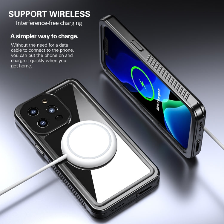 For iPhone 13 Pro RedPepper Shockproof IP68 Waterproof PC + TPU Protective Case(Black) - free shipping - PMc TechLife - Order now!