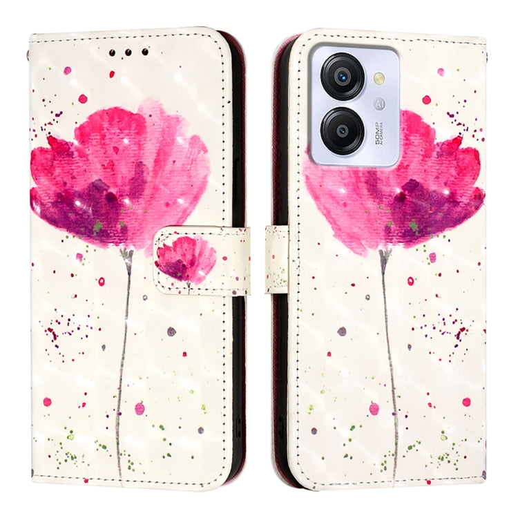 For Blackview Color 8 3D Painting Horizontal Flip Leather Phone Case(Flower) - More Brand by PMC TechLife | Online Shopping South Africa | PMC TechLife | Buy Now Pay Later Mobicred