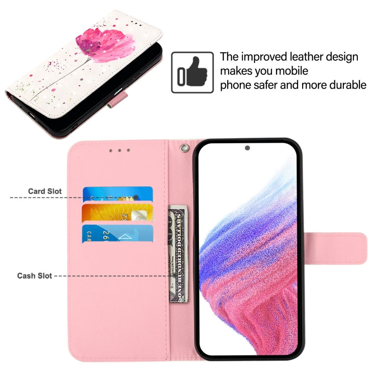 For Blackview Color 8 3D Painting Horizontal Flip Leather Phone Case(Flower) - More Brand by PMC TechLife | Online Shopping South Africa | PMC TechLife | Buy Now Pay Later Mobicred