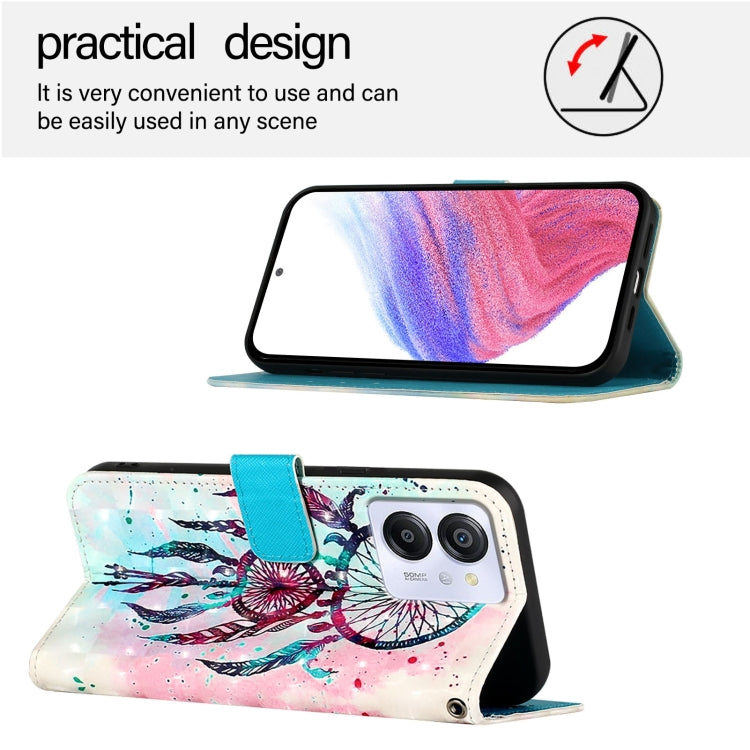 For Blackview Color 8 3D Painting Horizontal Flip Leather Phone Case(Color Drop Wind Chimes) - More Brand by PMC TechLife | Online Shopping South Africa | PMC TechLife | Buy Now Pay Later Mobicred