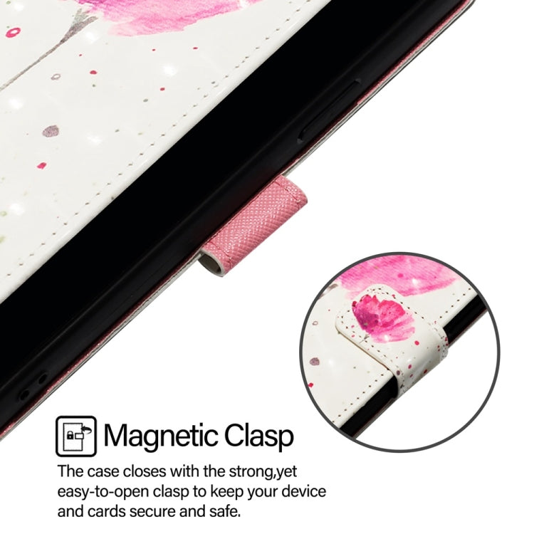 For Google Pixel 9 3D Painting Horizontal Flip Leather Phone Case(Flower) - Google Cases by PMC TechLife | Online Shopping South Africa | PMC TechLife | Buy Now Pay Later Mobicred