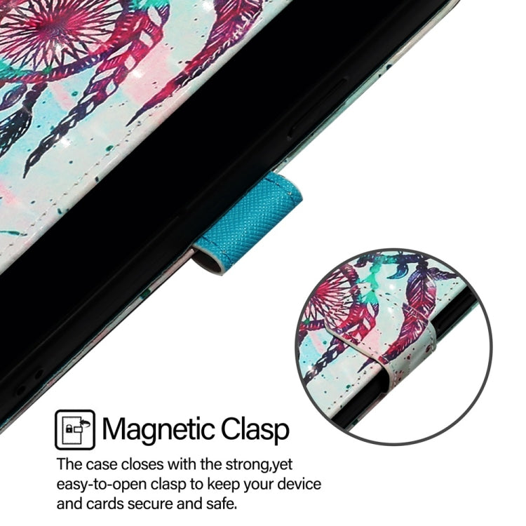 For Google Pixel 9 Pro XL 3D Painting Horizontal Flip Leather Phone Case(Color Drop Wind Chimes) - Google Cases by PMC TechLife | Online Shopping South Africa | PMC TechLife | Buy Now Pay Later Mobicred