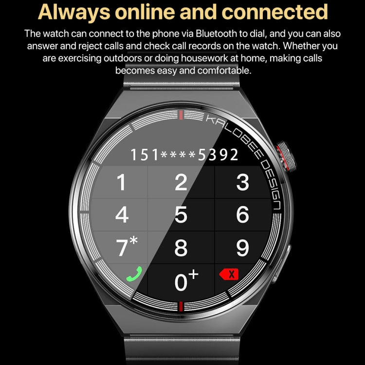 1.3 inch Leather Band IP68 Waterproof Smart Watch Support Bluetooth Call(Black) - Smart Watches by PMC Jewellery | Online Shopping South Africa | PMC Jewellery | Buy Now Pay Later Mobicred