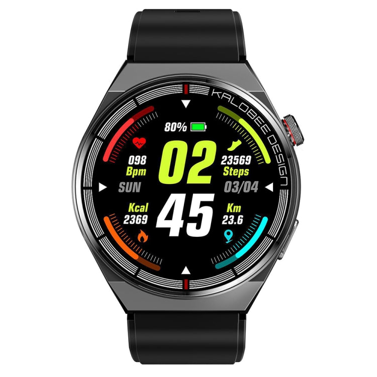 1.3 inch Silicone Band IP68 Waterproof Smart Watch Support Bluetooth Call(Black) - Smart Watches by PMC Jewellery | Online Shopping South Africa | PMC Jewellery | Buy Now Pay Later Mobicred