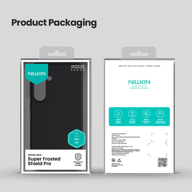 For Samsung Galaxy S25 5G NILLKIN Frosted Shield Pro PC + TPU Phone Case(Black) - free shipping - PMc TechLife - Order now!