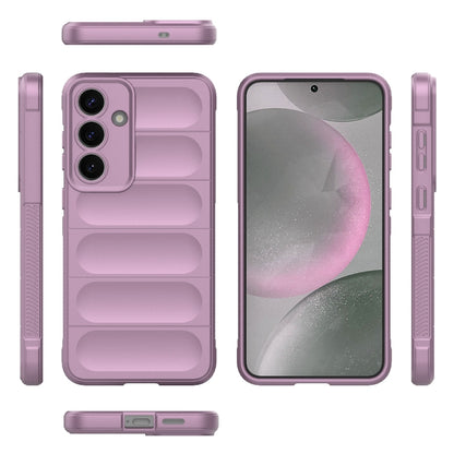 For Samsung Galaxy S25+ 5G Magic Shield TPU + Flannel Phone Case(Purple) - Galaxy S25+ 5G Cases by PMC Jewellery | Online Shopping South Africa | PMC Jewellery | Buy Now Pay Later Mobicred