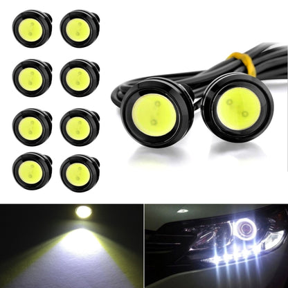 10pcs 23mm 1.5W DC12V Motorcycle Eagle Eye Light Double Lens Strobe Light(White Light) - Eagle Eye Lights by PMC Jewellery | Online Shopping South Africa | PMC Jewellery | Buy Now Pay Later Mobicred