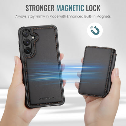 For Samsung Galaxy S24 5G JEEHOOD J05 Business Magnetic Style RFID Leather Phone Case(Black) - Galaxy S24 5G Cases by JEEHOOD | Online Shopping South Africa | PMC Jewellery | Buy Now Pay Later Mobicred