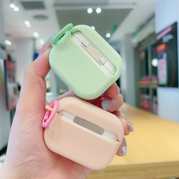 For AirPods 2 / 1 Fresh 3D Text Skin Feel Earbuds Box PC Case(Pink) - For AirPods 1/2 by PMC Jewellery | Online Shopping South Africa | PMC Jewellery | Buy Now Pay Later Mobicred
