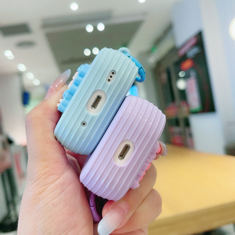 For AirPods Pro 2 Fresh 3D Text Skin Feel Earbuds Box PC Case(Pink) - For AirPods Pro 2 by PMC Jewellery | Online Shopping South Africa | PMC Jewellery | Buy Now Pay Later Mobicred