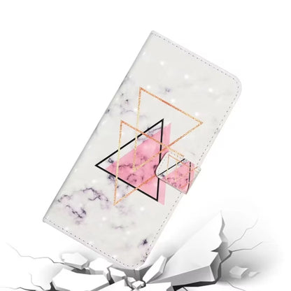 For Samsung Galaxy S25+ 5G Oil Embossed 3D Drawing Leather Phone Case(Triangular Marble) - Galaxy S25+ 5G Cases by PMC Jewellery | Online Shopping South Africa | PMC Jewellery | Buy Now Pay Later Mobicred