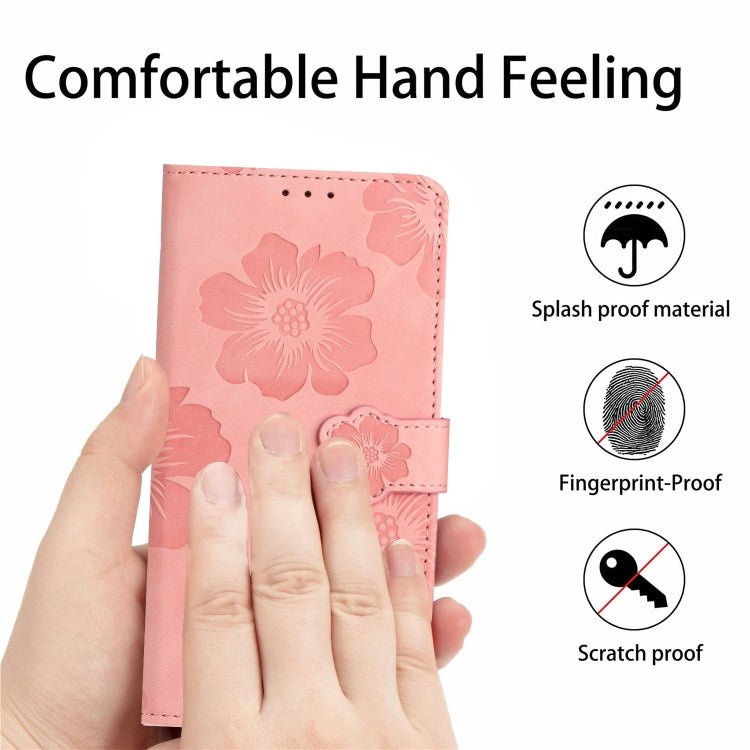 For Samsung Galaxy S25 Ultra 5G Flower Embossing Pattern Leather Phone Case(Pink) - Galaxy S25 Ultra 5G Cases by PMC Jewellery | Online Shopping South Africa | PMC Jewellery | Buy Now Pay Later Mobicred