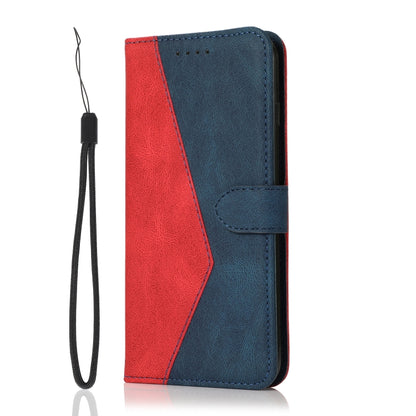 For Samsung Galaxy S25+ 5G Dual-color Stitching Leather Phone Case(Red Blue) - Galaxy S25+ 5G Cases by PMC Jewellery | Online Shopping South Africa | PMC Jewellery | Buy Now Pay Later Mobicred