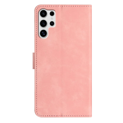 For Samsung Galaxy S25 Ultra 5G Seven Butterflies Embossed Leather Phone Case(Pink) - Galaxy S25 Ultra 5G Cases by PMC Jewellery | Online Shopping South Africa | PMC Jewellery | Buy Now Pay Later Mobicred