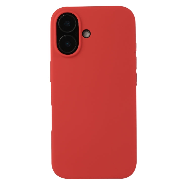 For iPhone 16 Plus Liquid Silicone Phone Case(Carmine Red) - iPhone 16 Plus Cases by PMC Jewellery | Online Shopping South Africa | PMC Jewellery | Buy Now Pay Later Mobicred