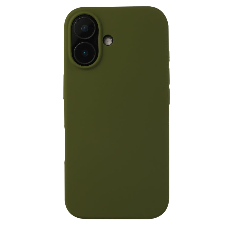 For iPhone 16 Plus Liquid Silicone Phone Case(Pine Green) - iPhone 16 Plus Cases by PMC Jewellery | Online Shopping South Africa | PMC Jewellery | Buy Now Pay Later Mobicred