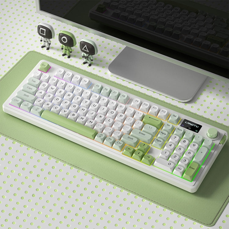 LANGTU L98 Wireless RGB Tri-mode Mechanical Gaming Keyboard(Green) - free shipping - PMC Jewellery - Order now!