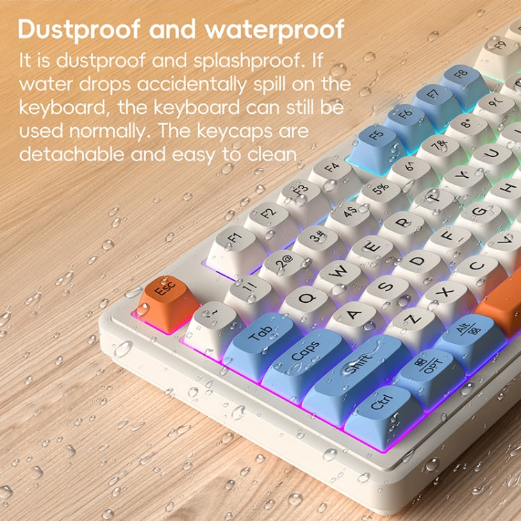 LANGTU L98 Wired RGB Gaming Keyboard(Cream White) - free shipping - PMC Jewellery - Order now!
