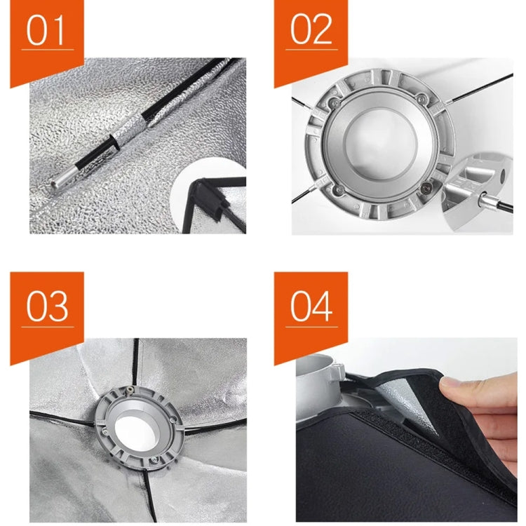 Godox Octagon Softbox Flash Speedlite Studio Photo Light Soft Box with Bowens Mount, Size:120cm - free shipping - PMC TechLife - Order now!