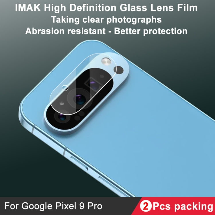 For Google Pixel 9 Pro 2pcs/Set imak HD Glass Lens Film, Scaled Down Version - Other by imak | Online Shopping South Africa | PMC Jewellery | Buy Now Pay Later Mobicred