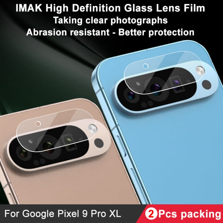 For Google Pixel 9 Pro XL 2pcs/Set imak HD Glass Lens Film, Scaled Down Version - Other by imak | Online Shopping South Africa | PMC Jewellery | Buy Now Pay Later Mobicred